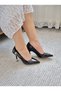 Women's Jenny Black Patent Leather Stiletto Heeled Shoes - 4
