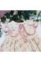 Girl's Floral Printed Sleeveless Dress - 100% Cotton - Powder - 2