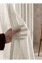 Sand Beige Color Premium Linen Tulle Curtain |   1 to 3 Dense Pleats |   Washable - 3