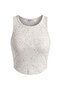 Women's Camisole Hollow Out Fitted Crop Top Tank Top - 4