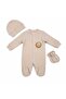 100% Cotton Baby Romper with 3 Accessories - 2