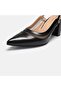 Large Size Stiletto 41-42-43-44-Black Leather - 4