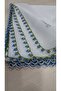 100 X 100 Reyyan Silk White Muslin with Needle Embroidery on 4 Sides - 2