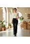 Women's Black Contrast Stitch High-Waist Flared Jeans - 2