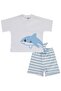 Shark Printed 3-12 Month Set - Blue - 4