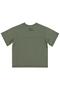 Basic Flamlı T-Shirt for 6-9 Years Old - Khaki - 2