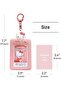 Hello Kitty Photocard Holder – Kawaii Photo Card Case with Clip Hook, Fits 5.4 - 2