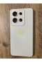 Vivo Y36 Heart Printed Velvet Inside Silicone Phone Case Cover (Cream Color) - 2