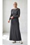 Women's Elastic Waist Corseted Skirt with Puntol Sides, Combed Cotton, A-Line - 3
