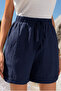 Women's Comfortable Cut Summer Shorts with Elastic Waist and Pockets
