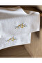 Pansy 2-Piece Embroidered 100% Cotton Hand Towel - White/Yellow - 30X45 cm - 2