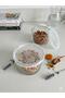 Set of 6 Glass Breakfast Storage Containers 320 ml with Leak-Proof Lids Bpa-Free - 3