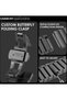 Stainless Steel Band for Apple Watch Ultra and Series 1-8, 49mm-38mm - Black Metal Strap - 3