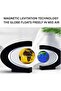 Magnetic Levitation Floating Globe 3 Inch – Anti Gravity Rotating World Map with LED Light, C Shape Base Desk - 4
