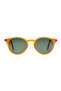 Polarized Sunglasses Yellow Frame Green Mirror Lens 51mm - P603GR3PV - 2