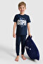 Boy's Navy Blue Tracksuit Set 50326820-Vr033 - 4