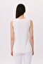 Basic v-neck windowed tank top - 5