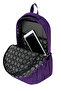 Galb Purple Tr2 3-Piece Set Crinkle Fabric Bag + Thermal Lunch Box + Pen Holder Monkey Keychain - 6