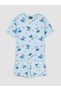 Özmarka New Season Printed Girls' Shorts Pajama Set - 2