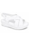 Elora White Genuine Leather Women's Sandals -Comfortable for Daily Wear-