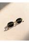 Felicia Women's Crystal Cut Sunglasses Uv400 Gold Black - 5