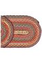 Luke Colorful Oval Bath Mat Single Hand-Woven Bohemian Ethnic Toilet Front Mat Toilet Bowl Front Mat Sink Front Mat - 4