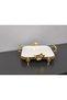 Kare Porcelain Presentation Plate with Foot Detail & Accessories & Special Laser - 6