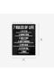 7 Rules of Life Motivational Poster - Printed on Premium Premium Canvas - Sized 11 x 14 Inch - - 3