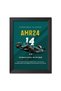 Alayra Fernando Alonso Poster Aston Martin AMR 38 Racing Car 2024 edition Formula One Photo Framed