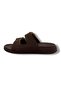 20061-063-26 Suede Anatomical Double Buckle Women's Slippers - 3