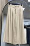 Wide Leg Women's Trousers Beige