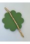 Special Series Gourmet Cylinder Zircon Stone Xp Gold Color Bracelet - 4
