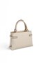 Sand Beige - Sand Beige Plaid Line Square Women's Handbag Sp1149 - 4