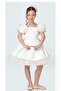 Girl's Rose Detailed Tulle Evening Dress