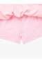 Viscose Blended Cotton Gipe Detailed A-Line High Waist Pleated Skirt - 4
