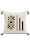 Modern Punch Embroidered 2-Piece Throw Pillow Cover 43X43 Decorative - 2