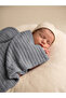 Knitted Pattern Baby Pique 110X140 cm 100% Cotton Baby Blanket |   Soft Textured Breathable Baby Blanket - 5
