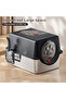 Stainless Steel Litter Box with Lid Anti-Leakage Covered Cat Litter Pan with Litter Scoop Front and Top Dual Entry - 5