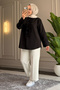 6535 - Stylish Comfortable Ruffle Detailed Woven Peach Fabric Women's Shirt - 2