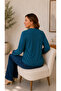 Women's Lace Collar Embroidered Comfortable Fit Long Sleeve Blouse - 4