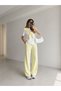 Shoulder-Tie T-Shirt and Bottom Pants, Two-Piece Set, Modal Fabric, Scarf-Set Premium Quality - 3