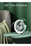 Rechargeable Multifunction Desk Fan with LED Light, USB Portable 3-Speed Quiet Table Fan 180° Rotating - 6