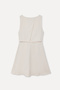 Women's Stone Color A-Form Sleeveless Mini Dress - 2