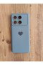 Poco X6 Pro 5g Heart Printed Inside Velvet Silicone Launch Phone Case (Petrol Blue Color) - 4