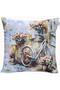 Cycling Trip Jacquard Woven Tapenstry Decorative Kirlent 45*45 - 2