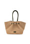 Women's Handbag Shoulder Bag Straw Bag Handbag Daily Large Size Summer Tote Bag Khaki- Valencia Tote - 4