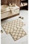 Royal Nordic 2-Piece 60X100 cm Latex Non-Slip Base Bath Mat Set Machine Washable Mat