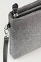 Women's Bellis Silvery Gray Lined Faux Leather Wrist Strap Portfolio Handbag and Clutch Bag - 5