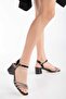 Women's Stone-Band Heel Shoes - 2