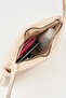 Women's Bellis Fish Scale Cream Lined Portfolio Handbag and Clutch Bag with Wrist Strap - 4